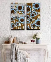 Ready2hangart Turquoise Sunflowers 2 Piece Floral Canvas Wall Art Collection
