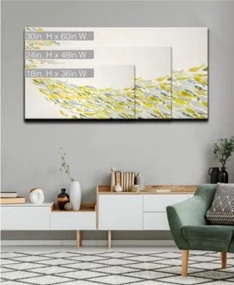 Ready2hangart Yellow Wave Canvas Wall Art Collection