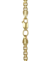 Large Rounded Box-Link 20" Chain Necklace (3.5mm) in 14k Gold