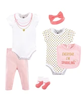 Little Treasure Baby Girls Treasure Baby Layette 6-Piece Set