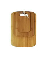 Oceanstar 3-Piece Bamboo Cutting Board Set