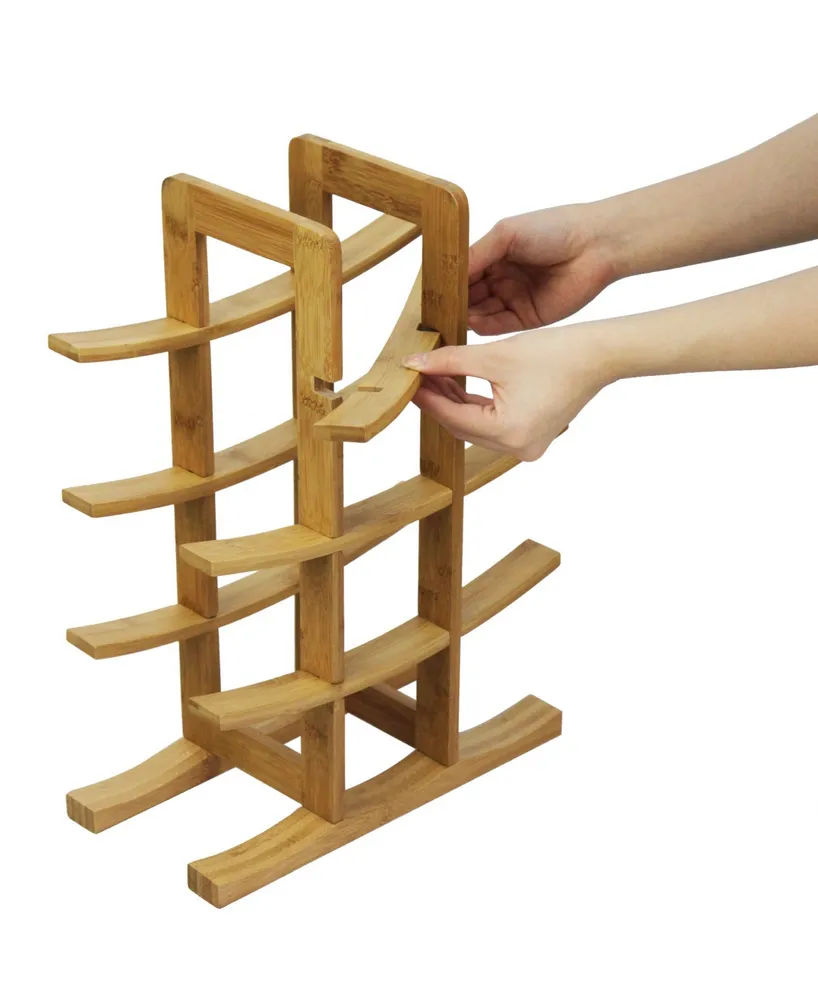 Oceanstar 12-Bottle Bamboo Wine Rack