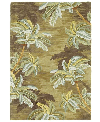Kas Sparta Palm Trees 3102 Moss 5'3" x 8'3" Area Rug