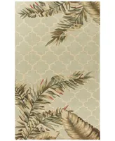 Kas Sparta Tropical Mosaic 3153 Sage 5'3" x 8'3" Area Rug