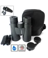 Cassini 10 Power X 50mm Waterproof, Fogproof Bak4 Roof Prism Binocular and Case