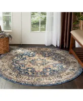 Km Home Taza Lavar 5' Round Area Rug