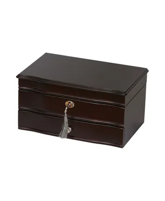 Mele & Co. Davina Locking Wooden Jewelry Box