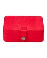 Mele & Co. Giana Plush Fabric Jewelry Box with Lift Out Tray