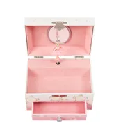 Mele & Co. Ashley Girl's Musical Ballerina Fairy and Flowers Jewelry Box