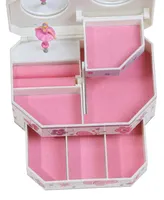 Mele & Co. Kelsey Girl's Glitter-Fly Musical Ballerina Jewelry Box