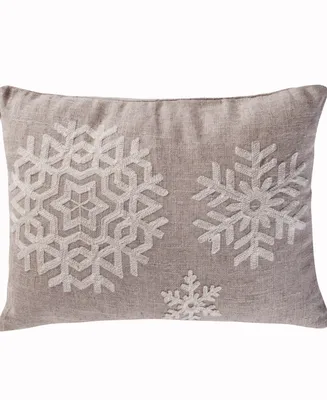 Levtex Spruce Snowflake Decorative Pillow, 20" x 20"