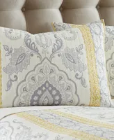 Levtex St. Claire Damask Reversible -Pc. Quilt Set