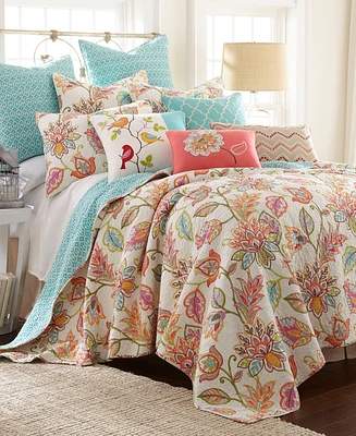 Levtex Sophia Floral Reversible 3-Pc. Quilt Set
