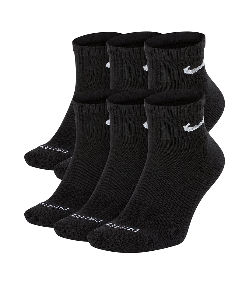 Nike Unisex 6-Pk. Dri-fit Quarter Socks