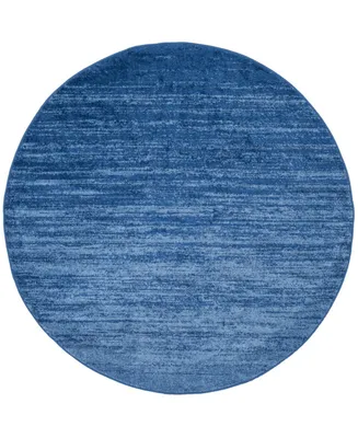Safavieh Adirondack Light Blue and Dark Blue 6' x 6' Round Area Rug