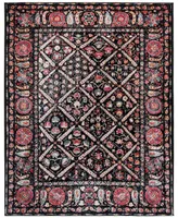 Safavieh Adirondack 203 Black and Fuchsia 8' x 10' Area Rug