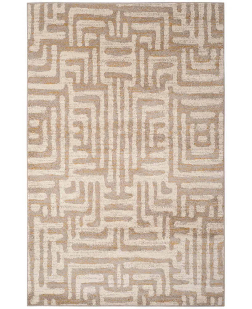 Safavieh Amsterdam AMS106 Ivory and Mauve 4' x 6' Sisal Weave Outdoor Area Rug