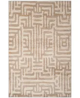 Safavieh Amsterdam AMS106 Ivory and Mauve 4' x 6' Sisal Weave Outdoor Area Rug