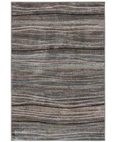 Safavieh Amsterdam Silver and Beige 5'1" x 7'6" Outdoor Area Rug