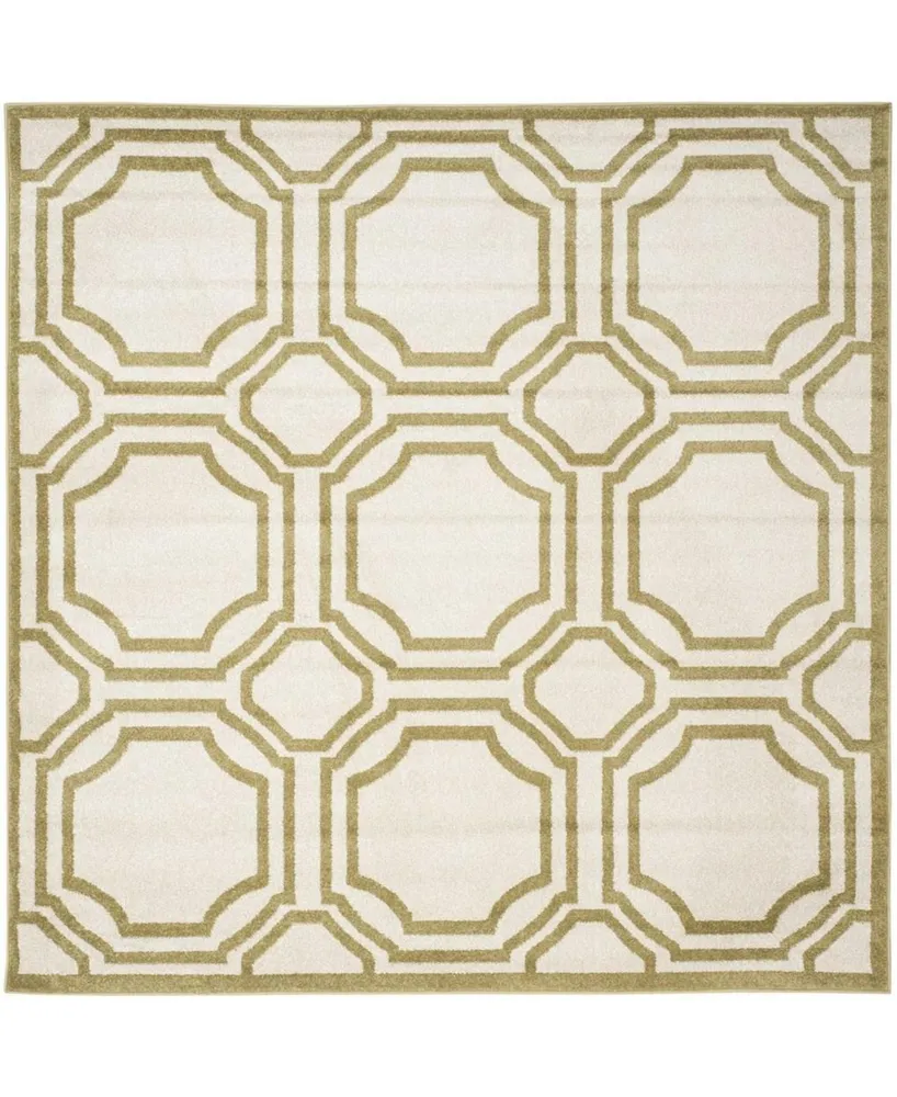 Safavieh Amherst AMT411 Ivory and Light Green 7' x 7' Square Area Rug