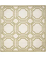 Safavieh Amherst AMT411 Ivory and Light Green 7' x 7' Square Area Rug