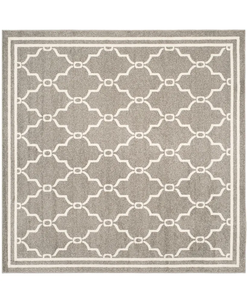 Safavieh Amherst AMT414 Dark Gray and Beige 7' x 7' Square Area Rug