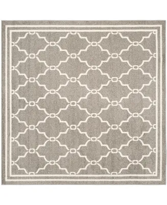 Safavieh Amherst AMT414 Dark Gray and Beige 7' x 7' Square Area Rug