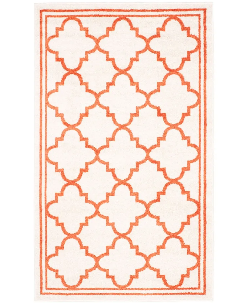 Safavieh Amherst AMT422 Beige and Orange 3' x 5' Area Rug