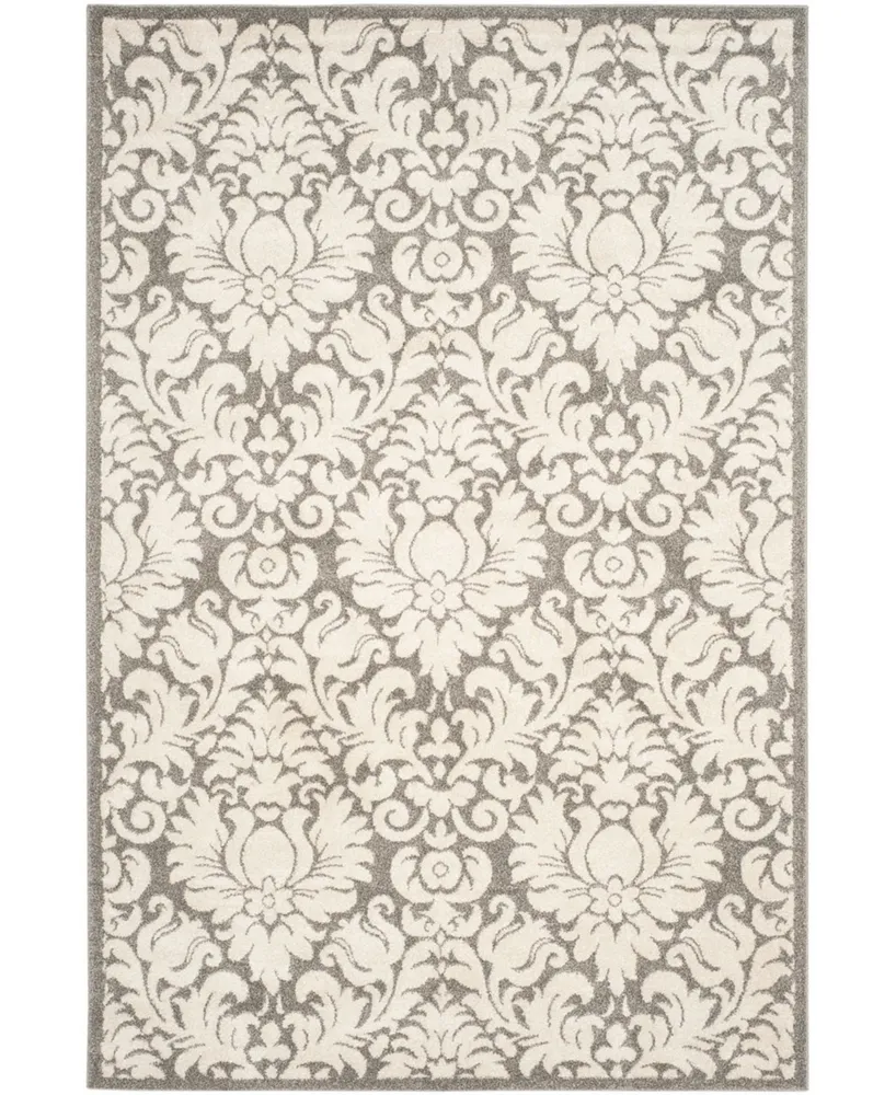 Safavieh Amherst AMT427 Dark Gray and Beige 6' x 9' Area Rug