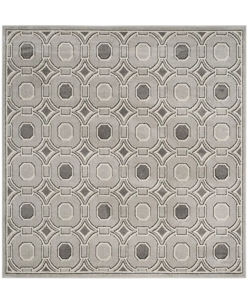 Safavieh Amherst AMT431 Light Gray and Ivory 7' x 7' Square Area Rug