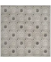 Safavieh Amherst AMT431 Light Gray and Ivory 7' x 7' Square Area Rug