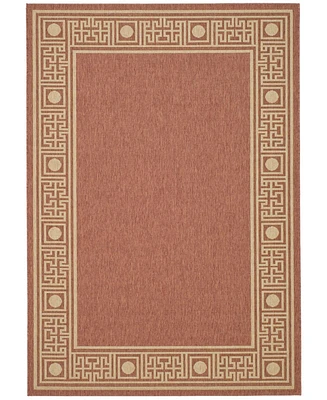 Safavieh Courtyard CY5143 Rust and Sand 5'3" x 7'7" Outdoor Area Rug