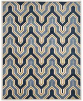 Safavieh Courtyard MSR5312 Navy and Beige 2'3" x 6'7" Sisal Weave Runner Outdoor Area Rug