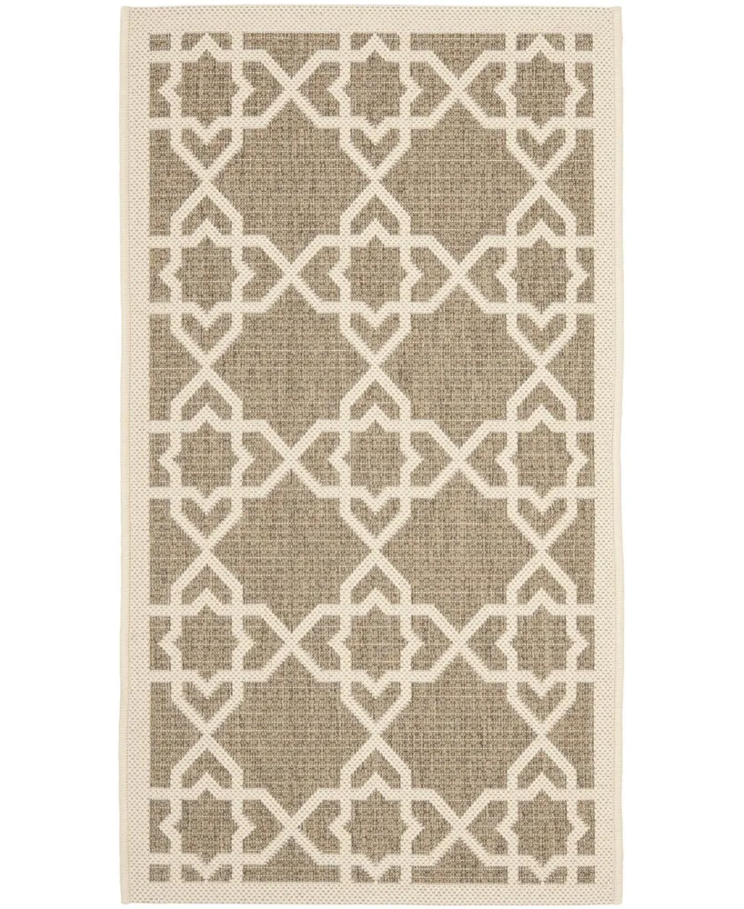 Safavieh Courtyard CY6032 and Beige 2' x 3'7" Outdoor Area Rug