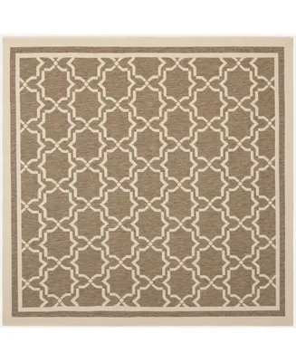 Safavieh Courtyard CY6916 and Bone 6'7" x 6'7" Square Outdoor Area Rug