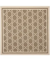 Safavieh Courtyard CY6916 and Bone 6'7" x 6'7" Square Outdoor Area Rug