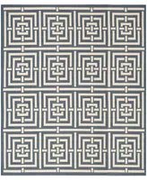 Safavieh Courtyard CY6937 Navy and Beige 8' x 11' Sisal Weave Outdoor Area Rug