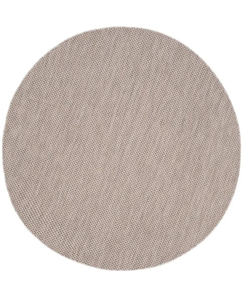 Safavieh Courtyard CY8521 Beige and 6'7" x 6'7" Sisal Weave Round Outdoor Area Rug