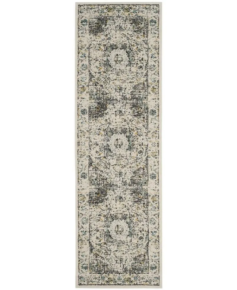 Safavieh Evoke EVK220 Grey and Gold 2'2" x 7' Runner Area Rug