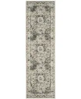 Safavieh Evoke EVK220 Grey and Gold 2'2" x 7' Runner Area Rug