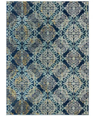 Safavieh Evoke EVK230 Royal and Light Blue 6'7" x 9' Area Rug