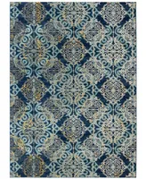 Safavieh Evoke EVK230 Royal and Light Blue 6'7" x 9' Area Rug