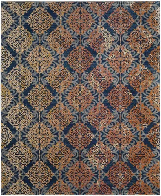 Safavieh Evoke EVK230 Blue and Orange 8' x 10' Area Rug