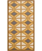 Safavieh Hampton HAM510 Camel and Ivory 2'7" x 5' Outdoor Area Rug