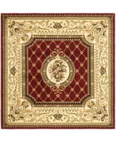 Safavieh Lyndhurst LNH223 Red and Ivory 6' x 6' Square Area Rug