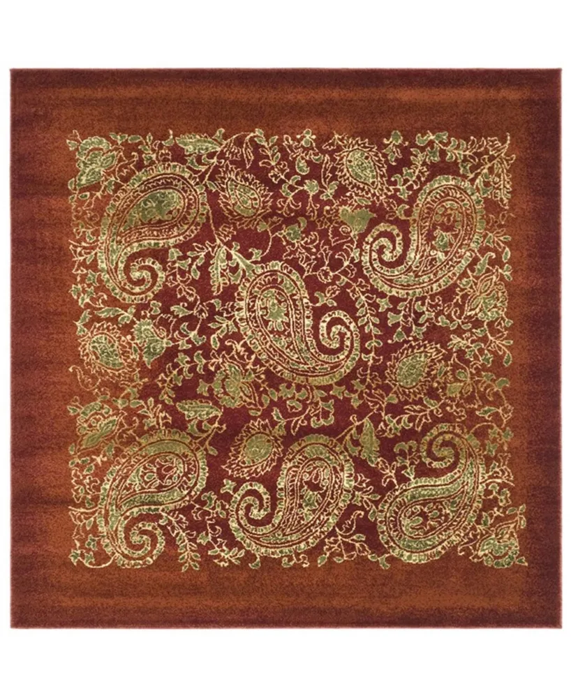 Safavieh Lyndhurst LNH224 Red and Multi 6' x 6' Square Area Rug