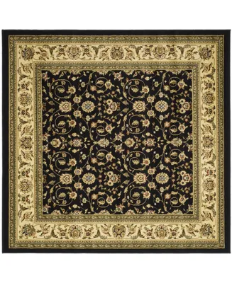 Safavieh Lyndhurst LNH316 Black and Ivory 6' x 6' Square Area Rug