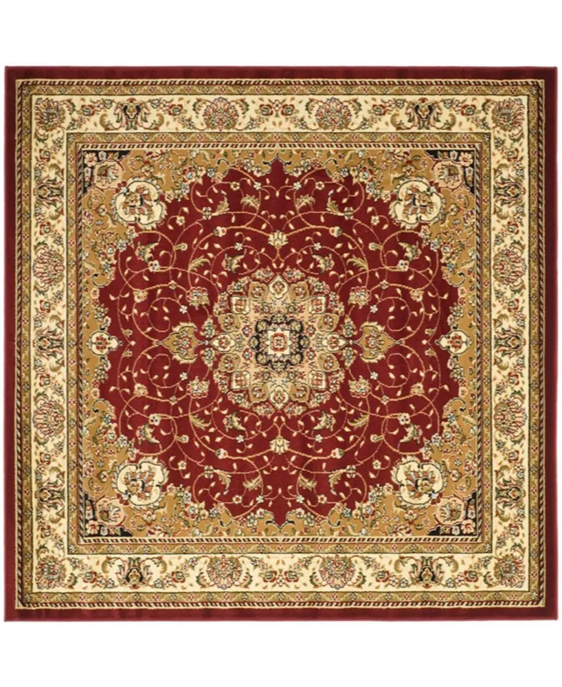 Safavieh Lyndhurst LNH329 Red and Ivory 6' x 6' Square Area Rug