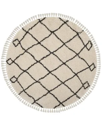 Safavieh Moroccan Fringe Shag MFG241 6'7" X Round Area Rug