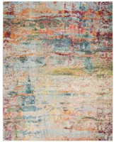 Safavieh Monaco MNC262 Teal and Orange 8' x 10' Area Rug